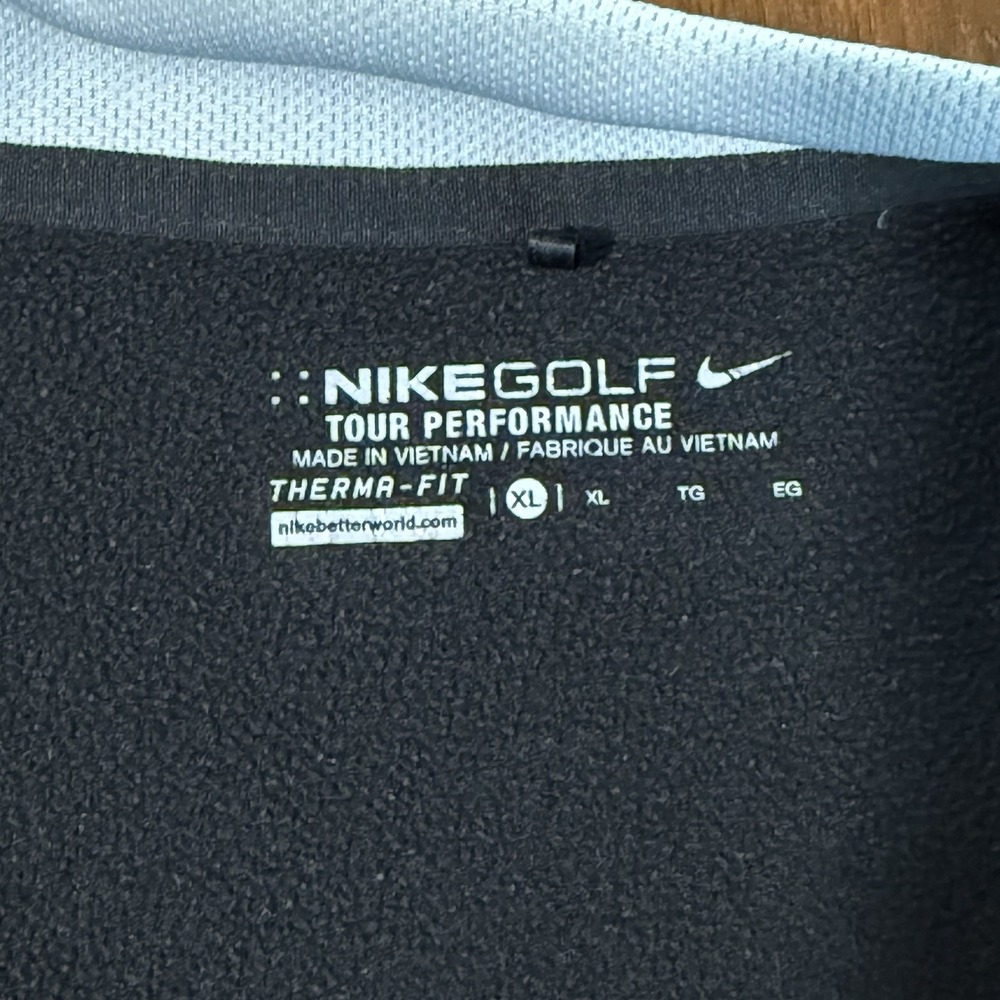 Nike Golf Mens Therma-FIT 1/4 Zip Pullover Size XL Black Performance Activewear - Picture 5 of 9
